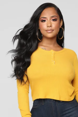 Alma Top - Mustard