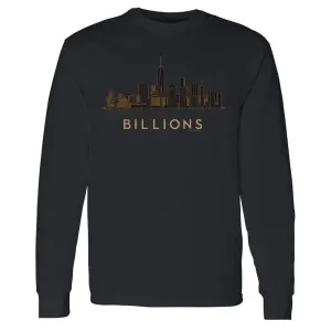 Billions Cityscape Adult Long Sleeve T-Shirt