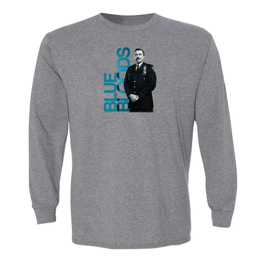 Blue Bloods  Frank Reagan Adult Long Sleeve T-Shirt
