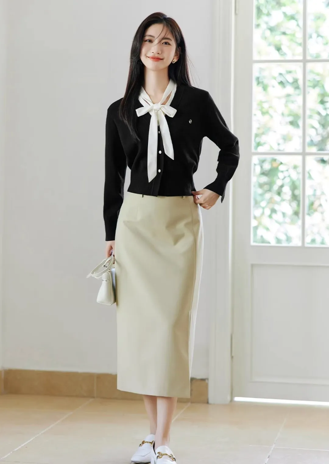 Bow Tie Knit Sweater