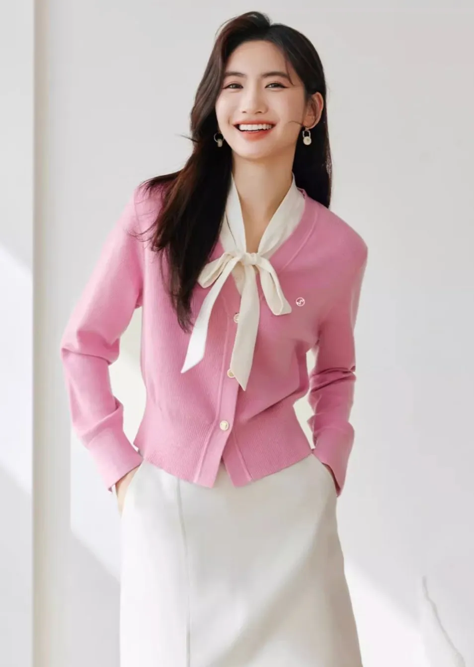 Bow Tie Knit Sweater