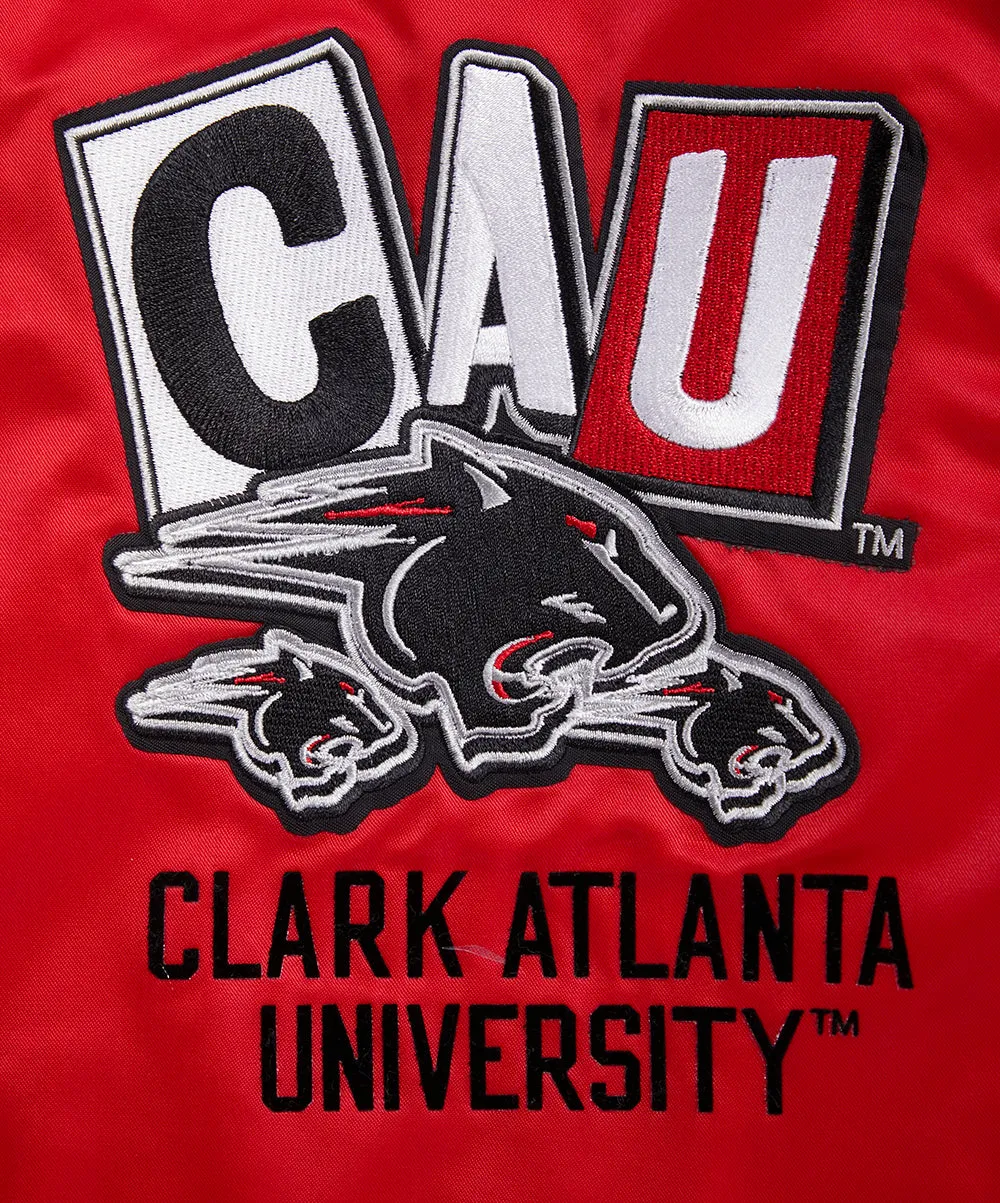 CLARK ATLANTA UNIVERSITY HOMECOMING RIB MEN'S SATIN JACKET (RED/BLACK)