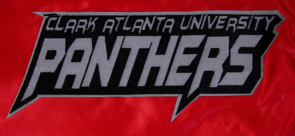 CLARK ATLANTA UNIVERSITY HOMECOMING RIB MEN'S SATIN JACKET (RED/BLACK)