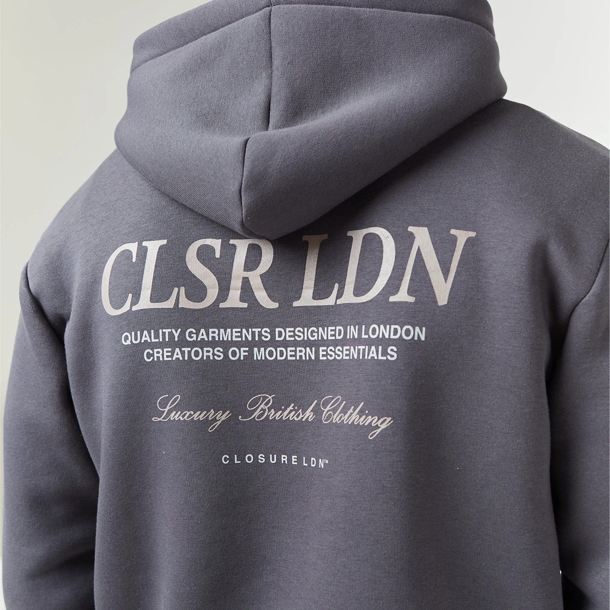 CLSR LDN Luxe Hoodie | Charcoal