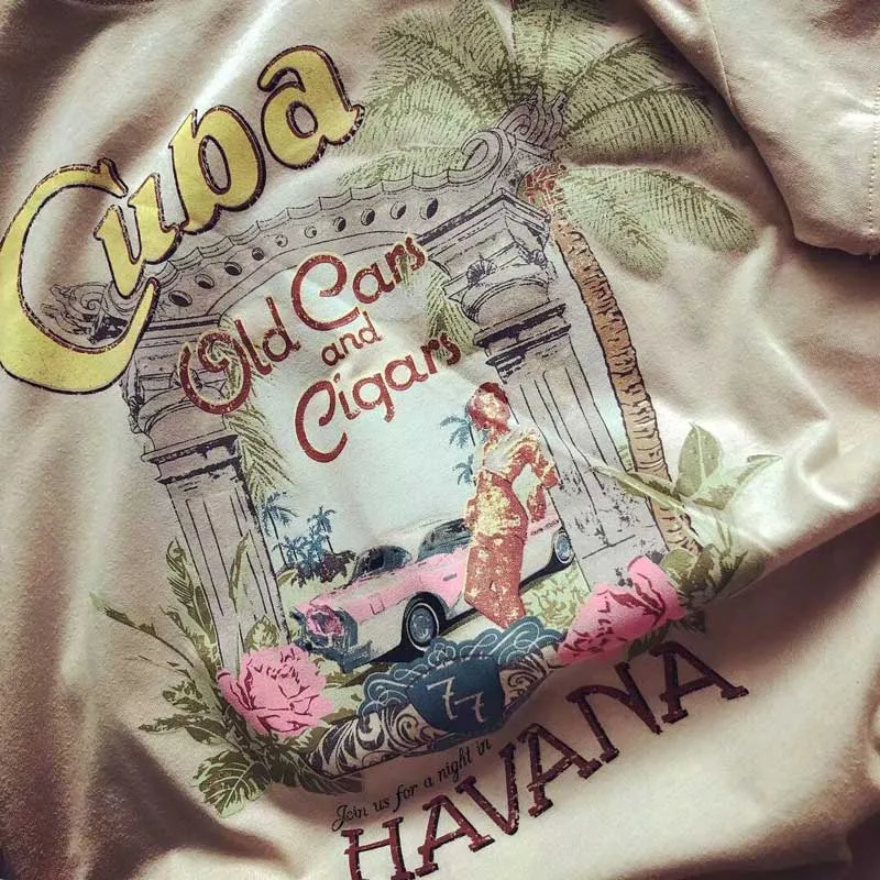 CUBA Old Cars and Cigars Top Skirt