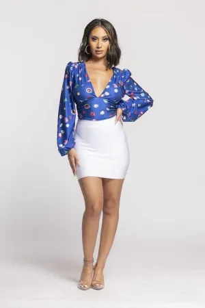 ESTATIC BODYSUIT- ROYAL BLUE