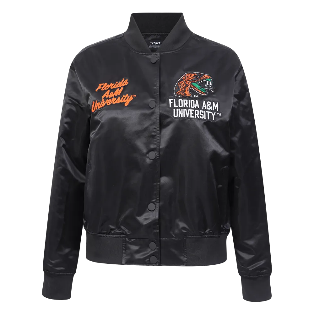FLORIDA A&M UNIVERSITY CLASSIC SATIN JACKET (BLACK)