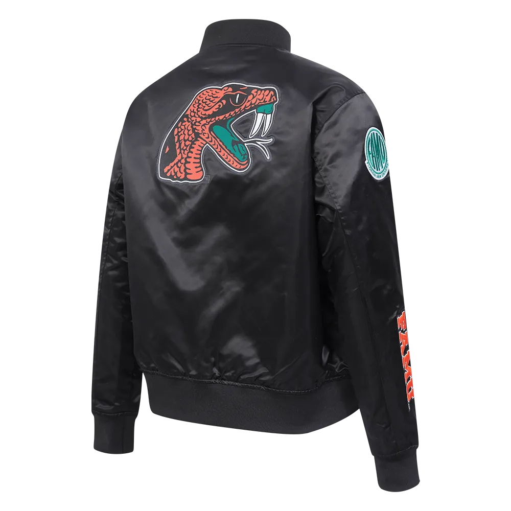 FLORIDA A&M UNIVERSITY CLASSIC SATIN JACKET (BLACK)