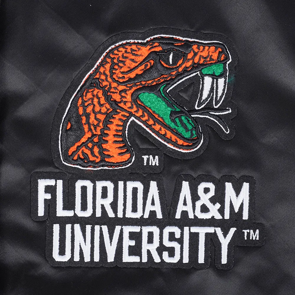 FLORIDA A&M UNIVERSITY CLASSIC SATIN JACKET (BLACK)