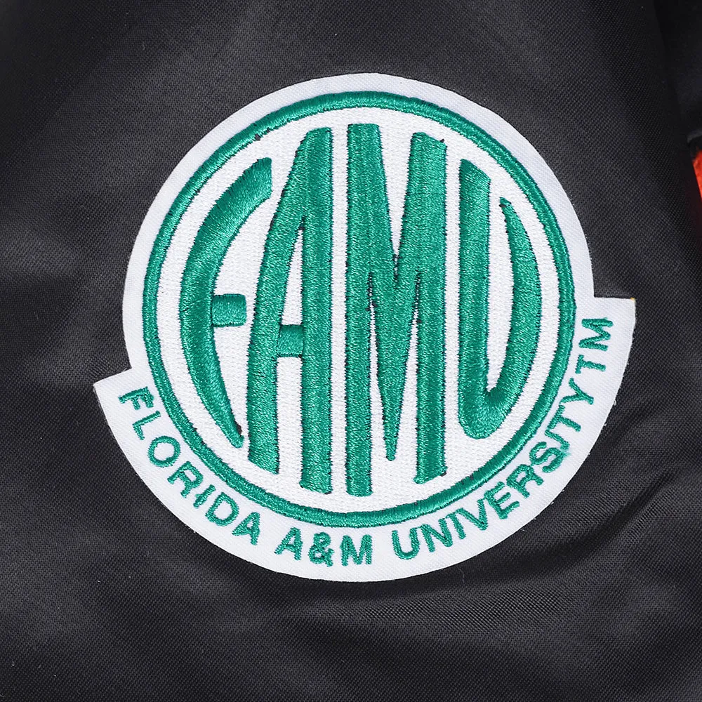 FLORIDA A&M UNIVERSITY CLASSIC SATIN JACKET (BLACK)