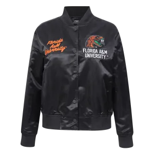FLORIDA A&M UNIVERSITY CLASSIC SATIN JACKET (BLACK)