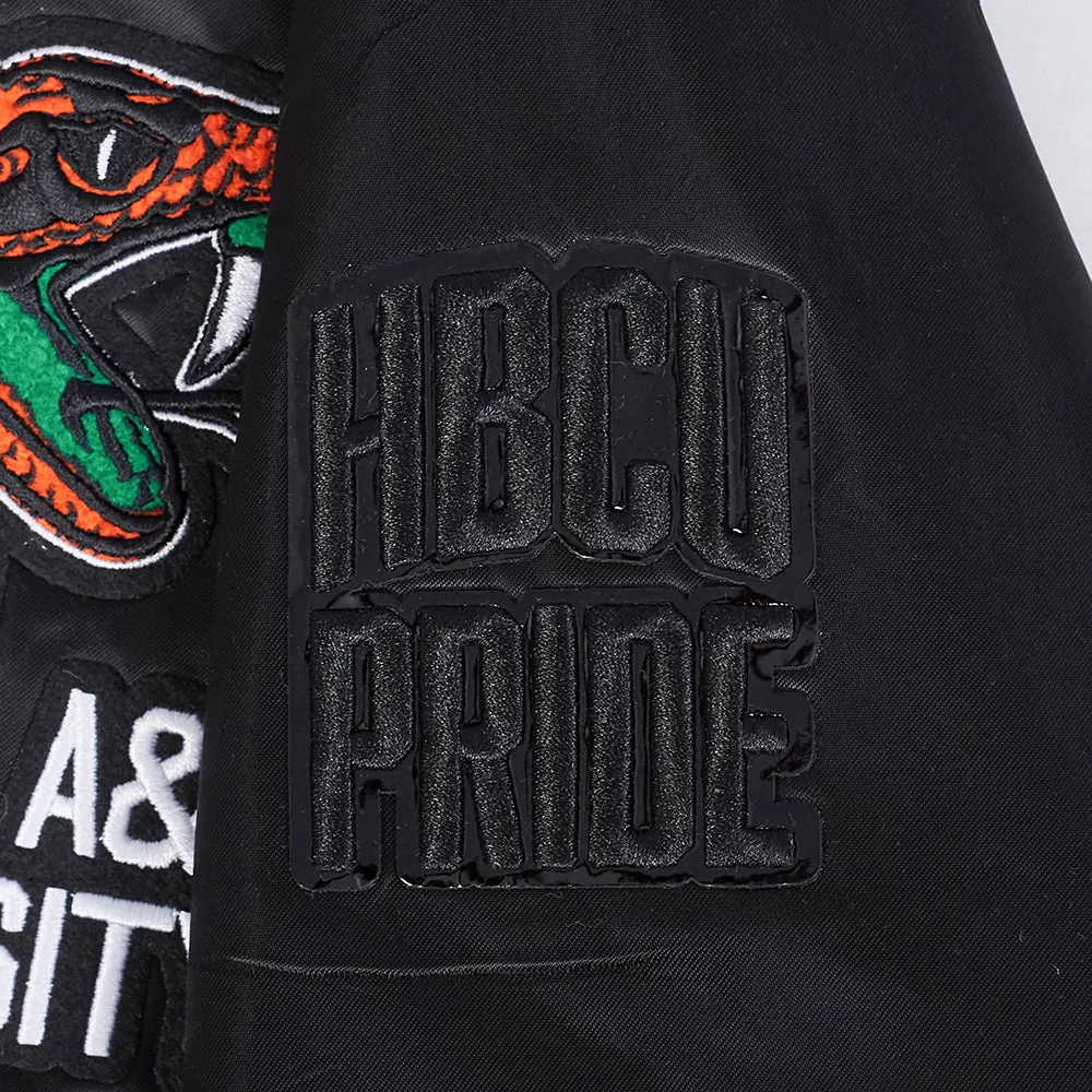 FLORIDA A&M UNIVERSITY CLASSIC SATIN JACKET (BLACK)