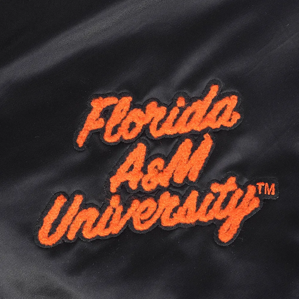 FLORIDA A&M UNIVERSITY CLASSIC SATIN JACKET (BLACK)