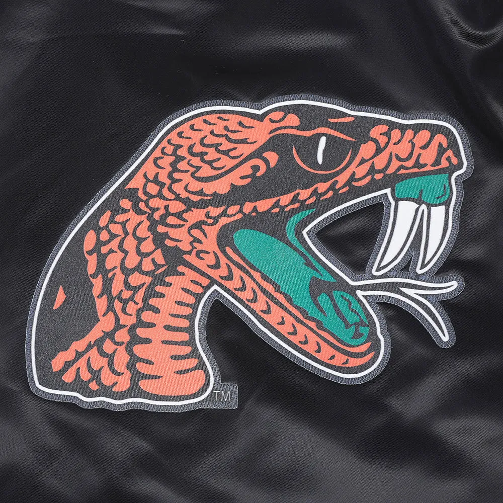 FLORIDA A&M UNIVERSITY CLASSIC SATIN JACKET (BLACK)