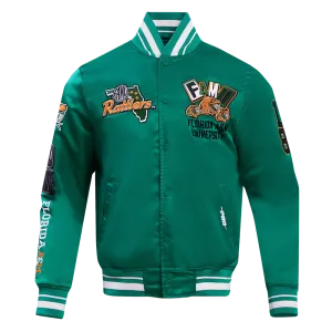 FLORIDA A&M UNIVERSTIY HOMECOMING RIB MEN'S SATIN JACKET (KELLY GREEN)