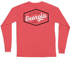 Georgia Script Patch Long Sleeve Tee