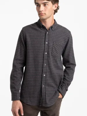Grey/Red Plaid Porto Flannel Shirt