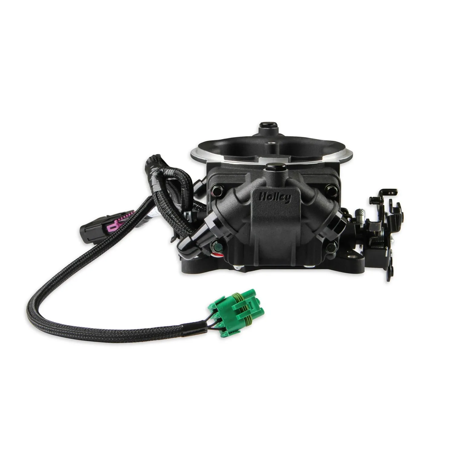 Holley EFI Terminator X Max Stealth Throttle Body Fuel Injection - Square Bore - Black - GM LS-Series