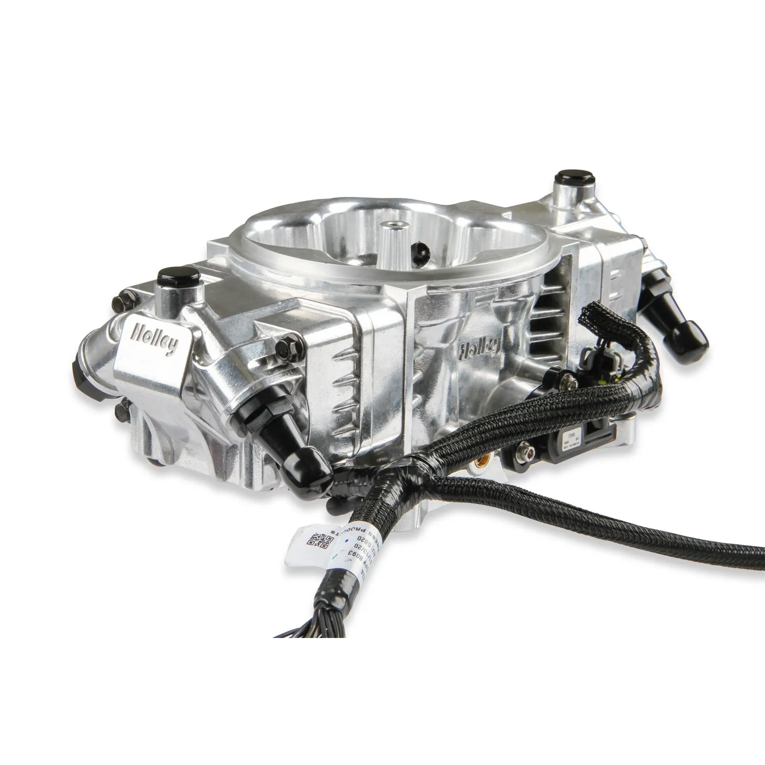 Holley EFI Terminator X Max Stealth Throttle Body Fuel Injection - Square Bore - Silver - Gm LS-Series