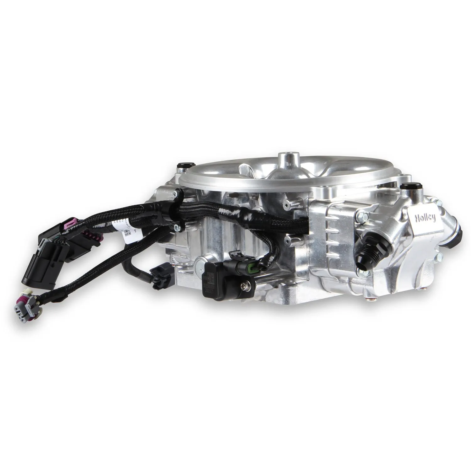 Holley EFI Terminator X Stealth Fuel Injection System - Multi Port - Power Module/Programmer/02 Sensor - Stainless - Polished