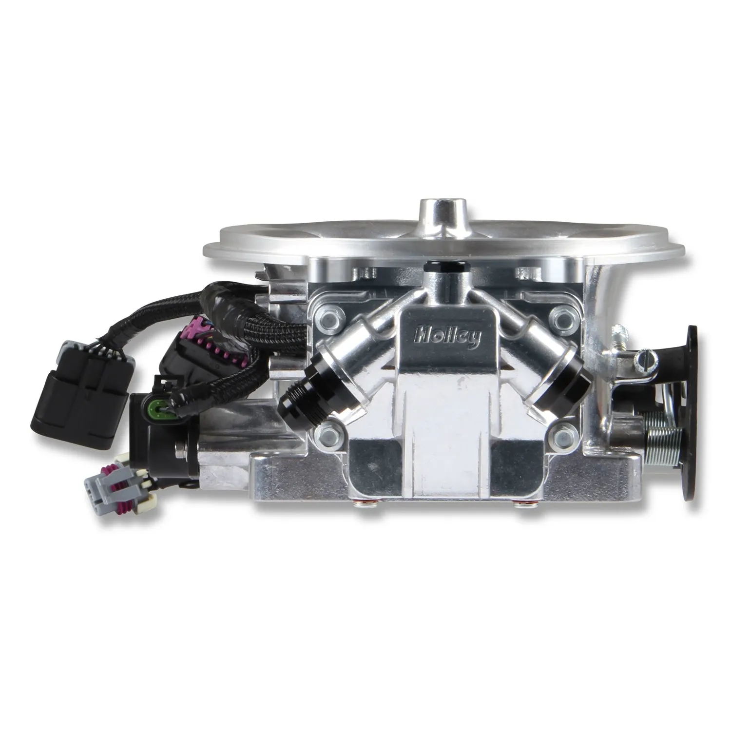 Holley EFI Terminator X Stealth Fuel Injection System - Multi Port - Power Module/Programmer/02 Sensor - Stainless - Polished