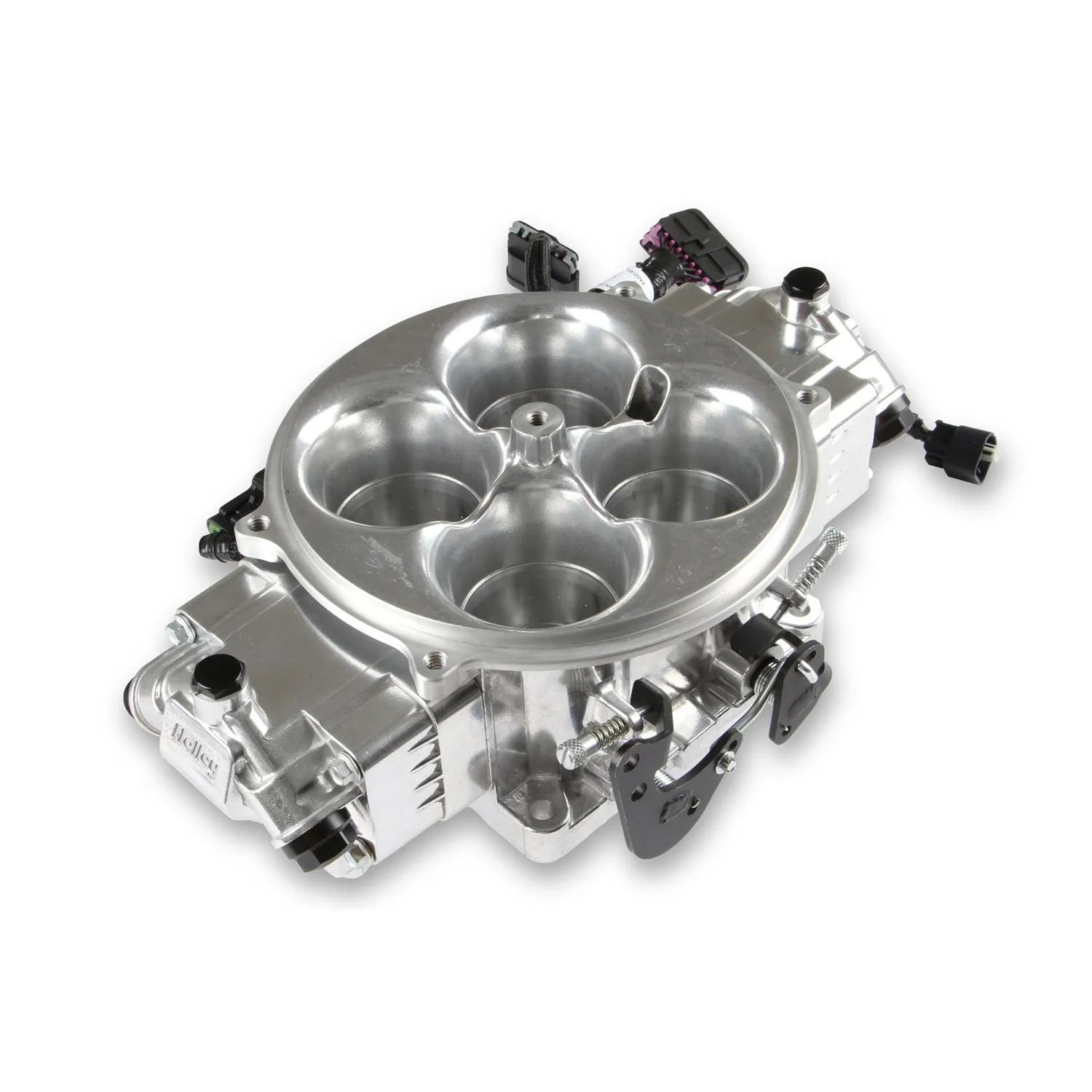 Holley EFI Terminator X Stealth Fuel Injection System - Multi Port - Power Module/Programmer/02 Sensor - Stainless - Polished