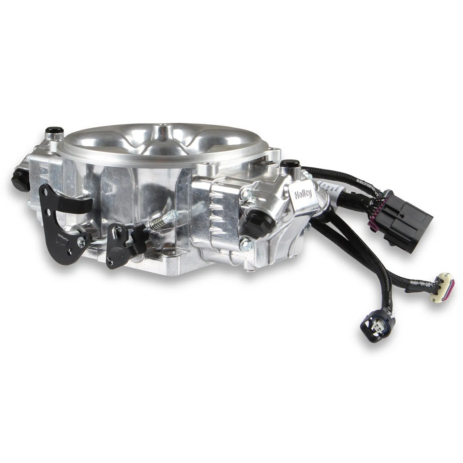 Holley EFI Terminator X Stealth Fuel Injection System - Multi Port - Power Module/Programmer/02 Sensor - Stainless - Polished