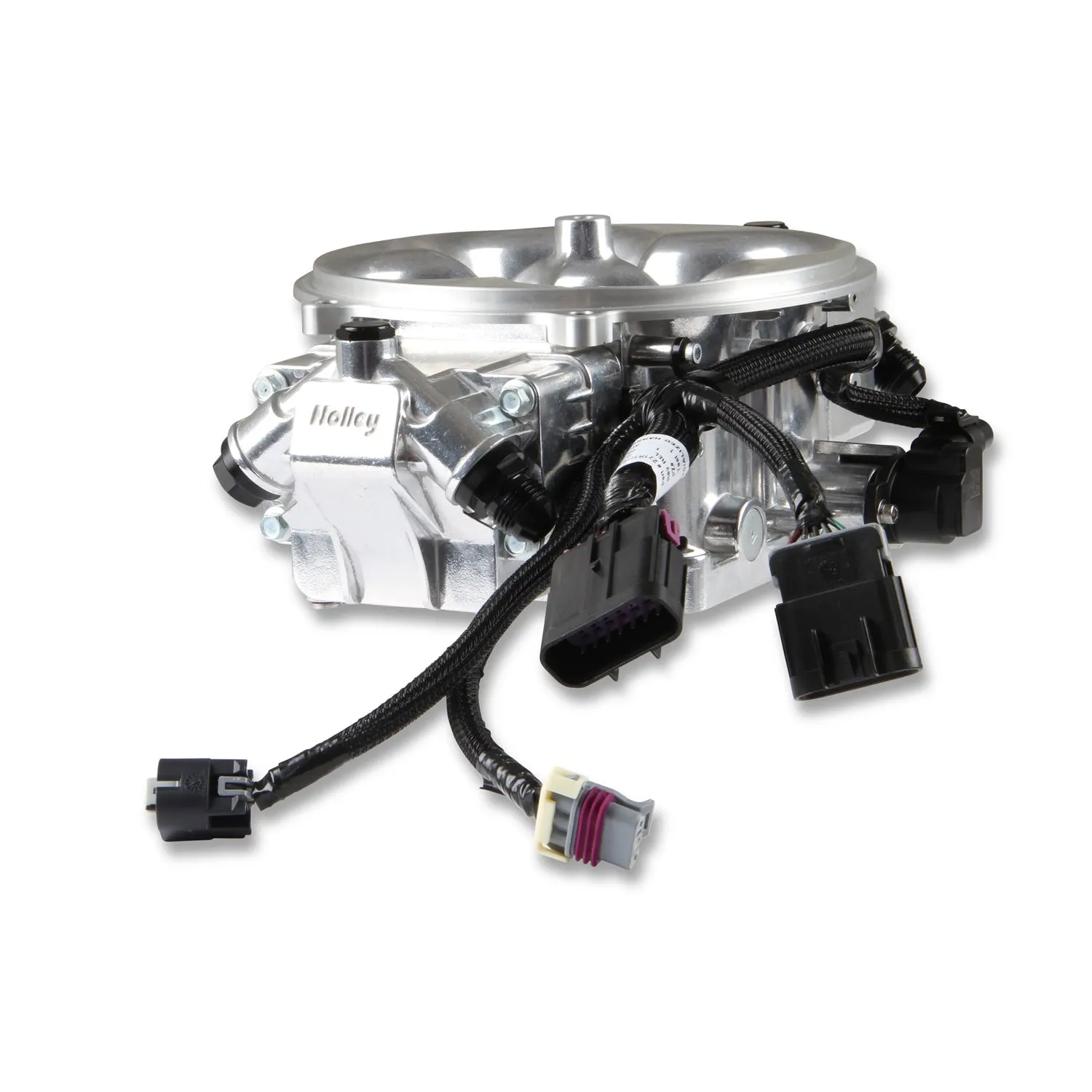 Holley EFI Terminator X Stealth Fuel Injection System - Multi Port - Power Module/Programmer/02 Sensor - Stainless - Polished
