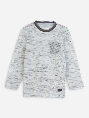 Off-White Injected Long Sleeve Casual T-Shirt