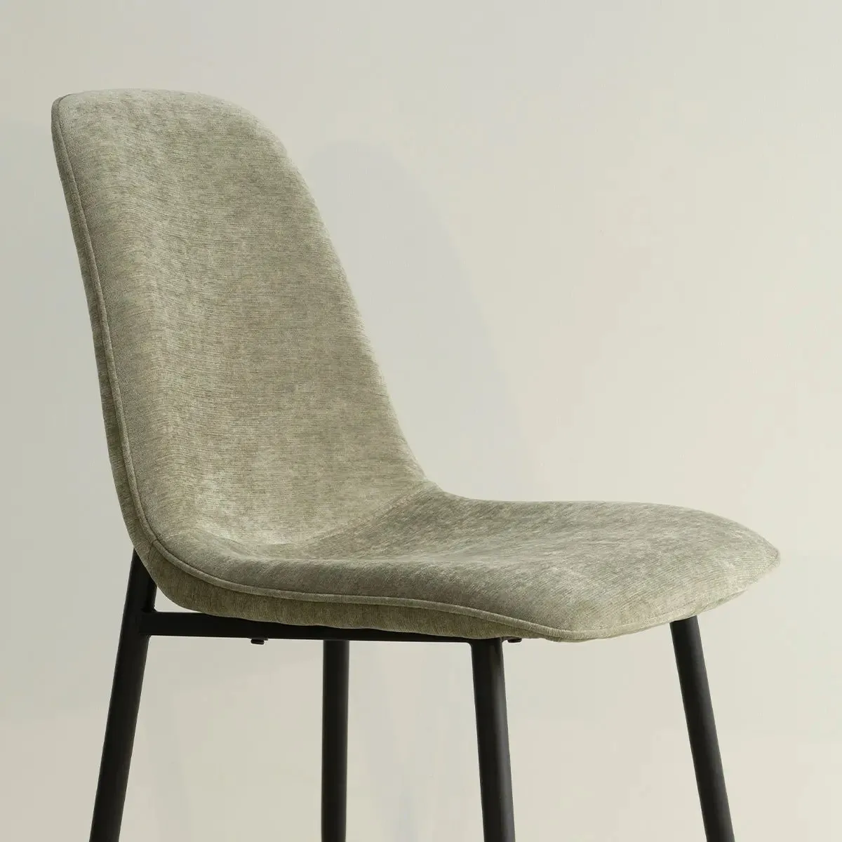 Oslo Modern Chenille Dining Chair with Metal Legs (Set of 4)