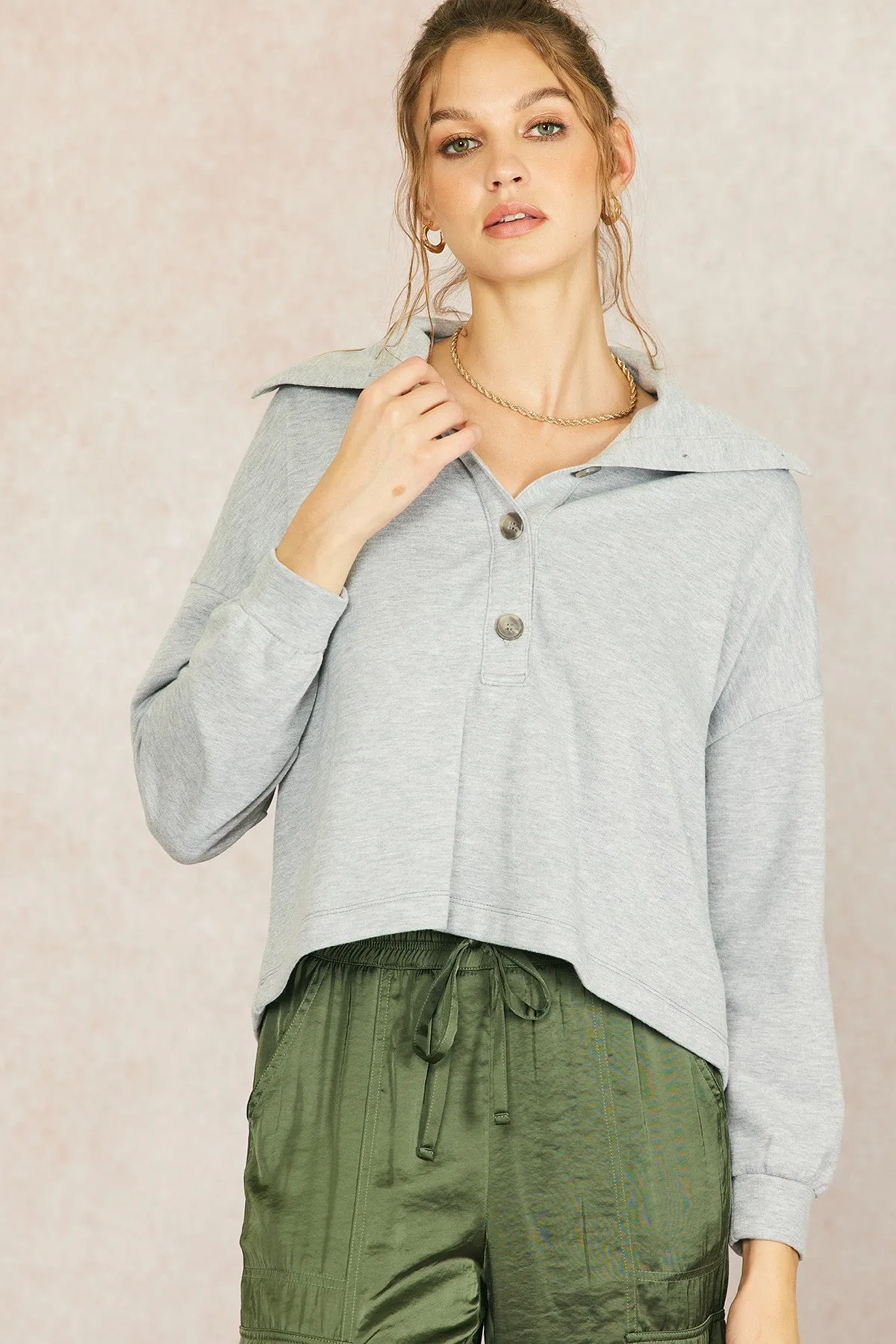 Oversized Collar Top