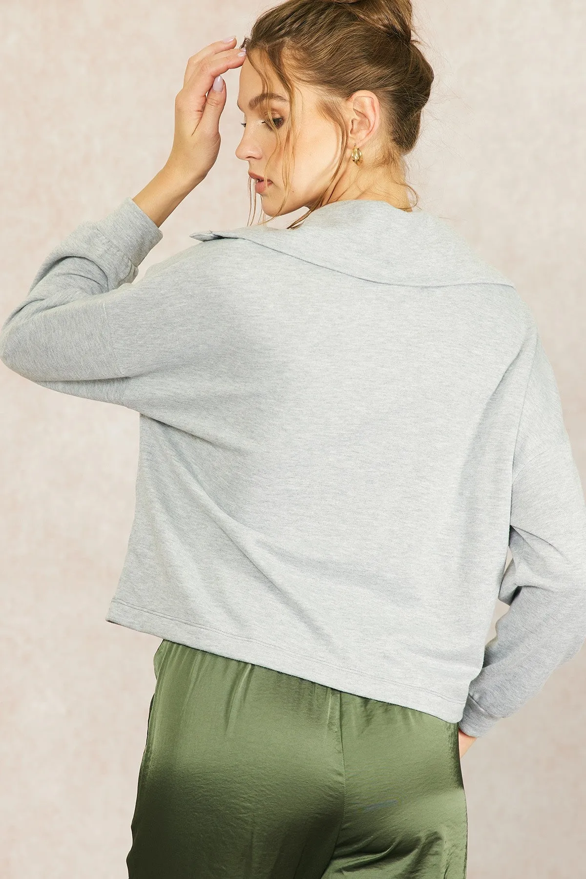 Oversized Collar Top