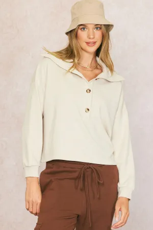 Oversized Collar Top