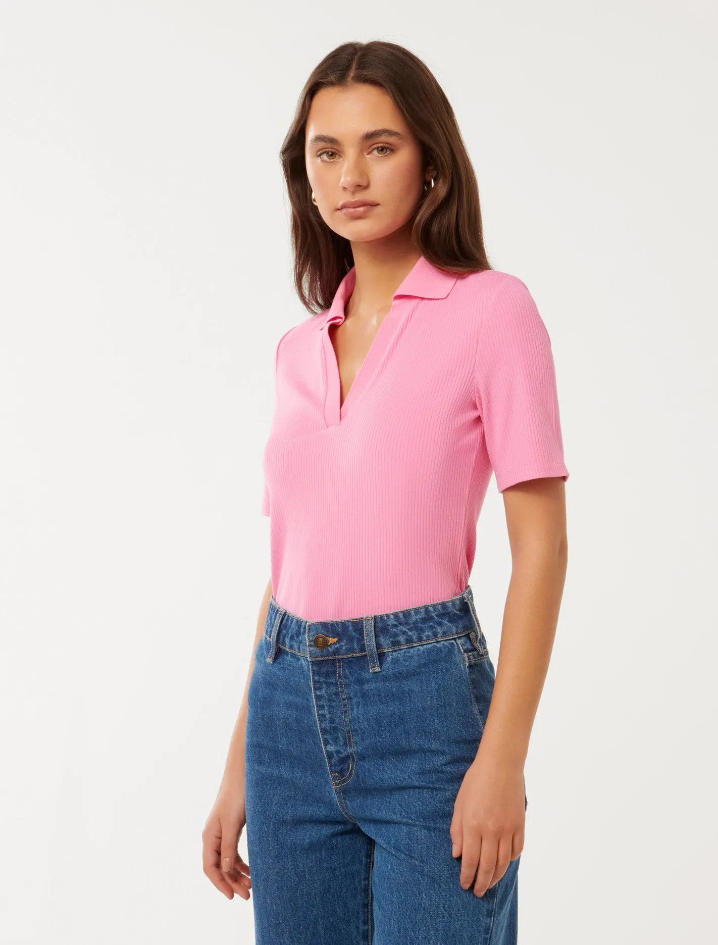 Pamela Polo V-Neck Top
