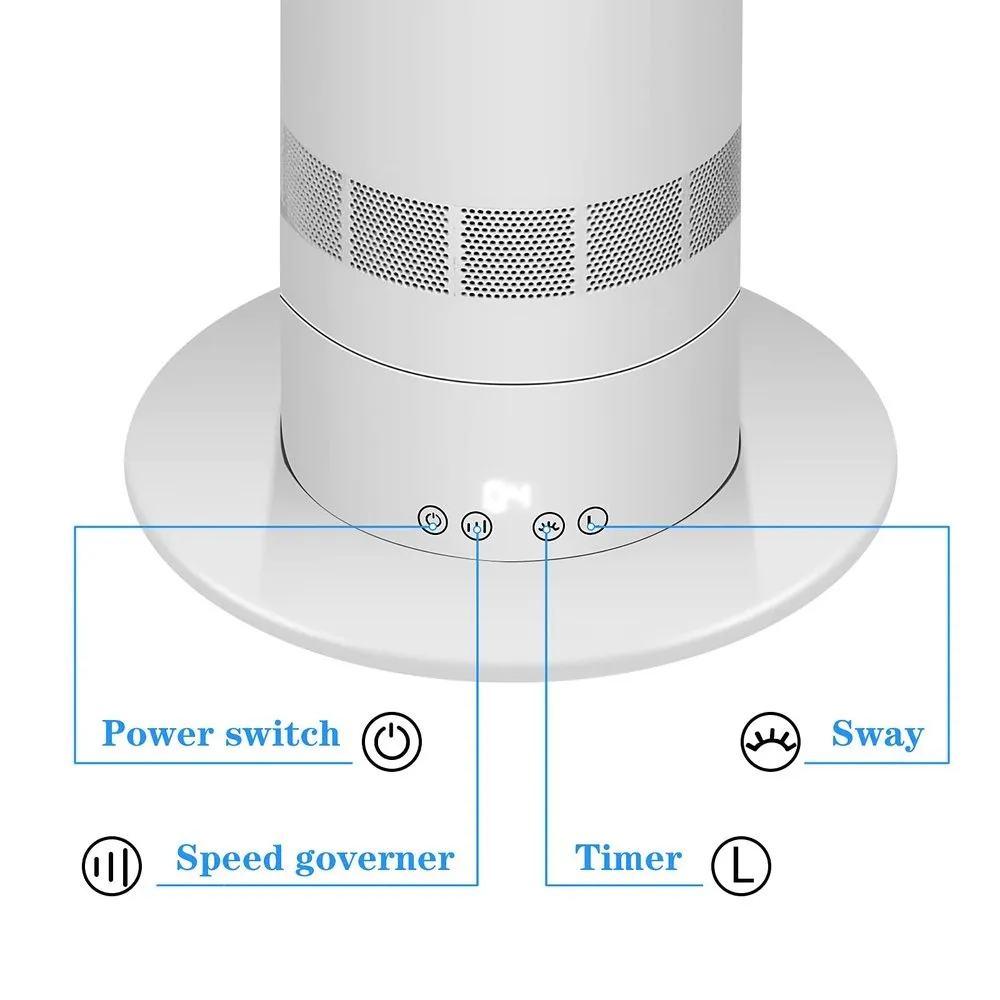 Stylish Bladeless Tower Fan-39inch