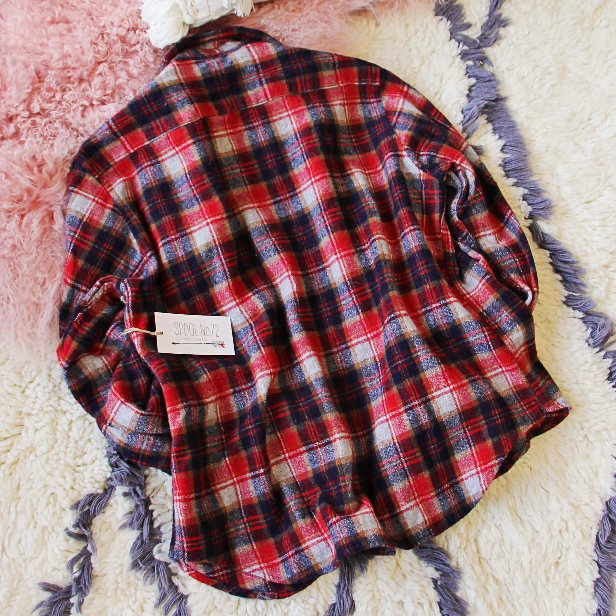Sweet Vintage Boyfriend Plaid Shirt