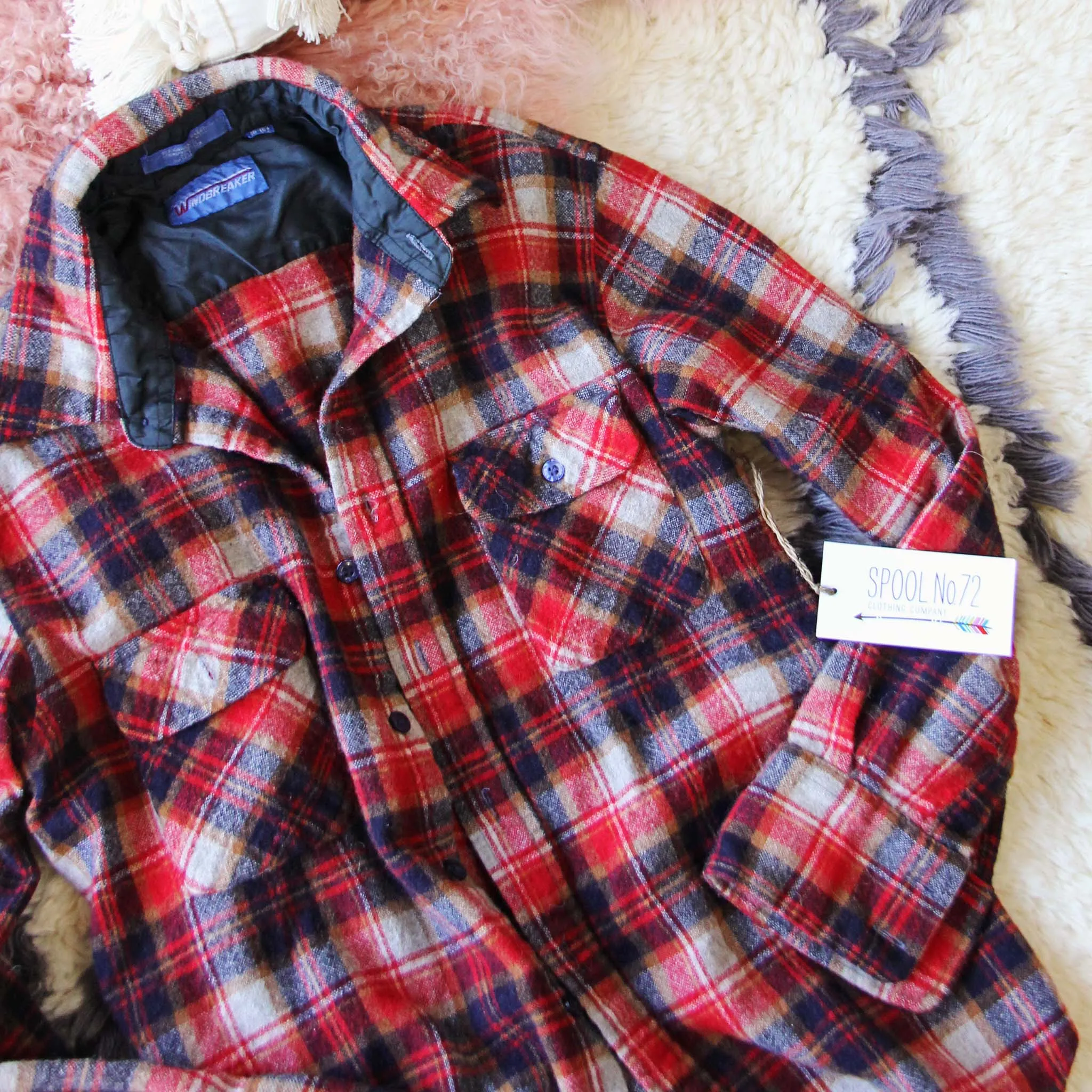 Sweet Vintage Boyfriend Plaid Shirt