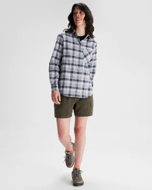 Women's Fyfe Flannel Shirt - Haze Blue Plaid