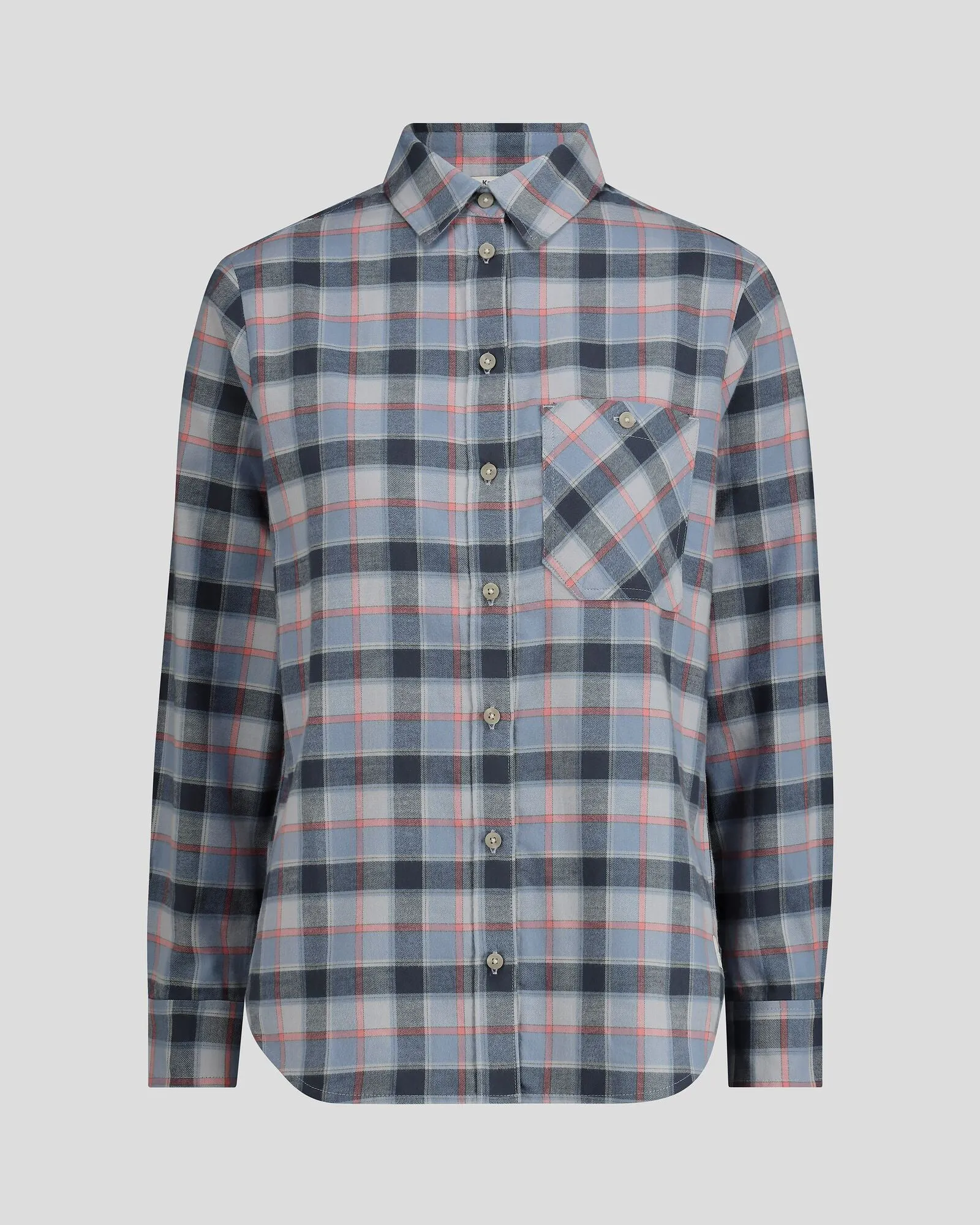 Women's Fyfe Flannel Shirt - Haze Blue Plaid