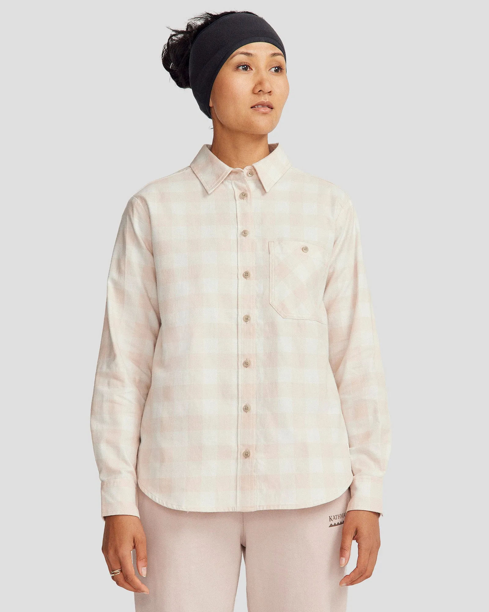 Women's Fyfe Flannel Shirt - Mineral Gingham