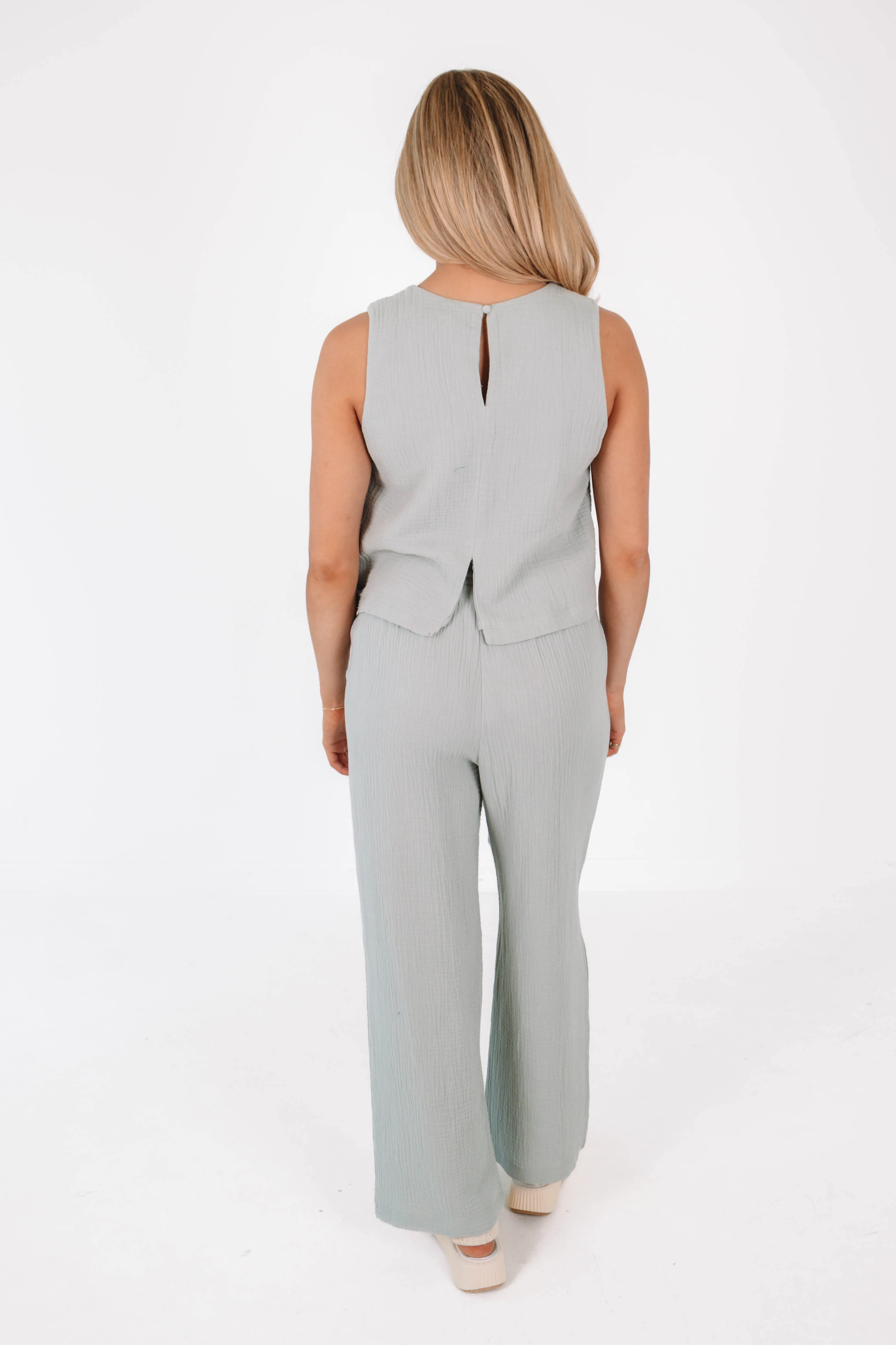 Z Supply Beau Gauze Top - Pale Jade