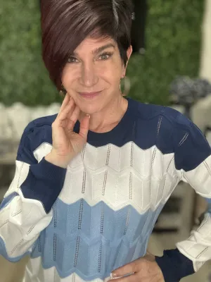 Zig Zag Scoop Neck Top